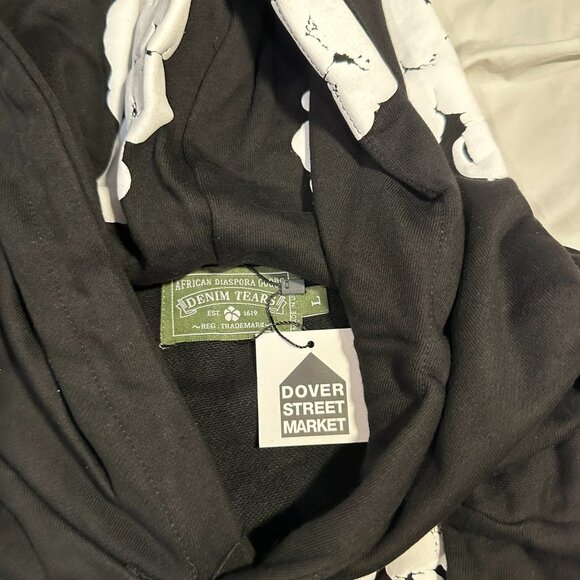 NWT Denim Tears Hoodie Men’s Large Black - Picture 4 of 4